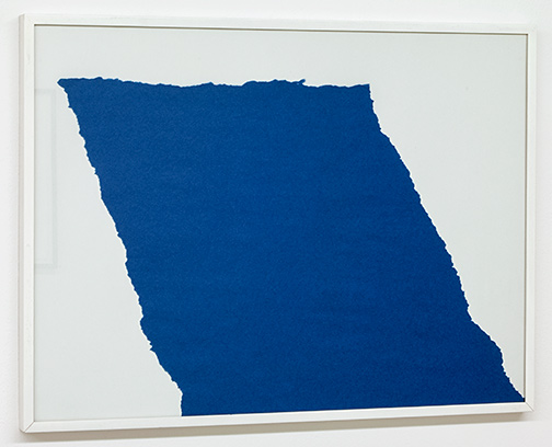 Sol LeWitt / Sol LeWitt Rip Drawing (R 368)  1975 43.5 x 66 cm ripped blue paper