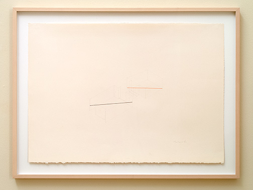 Fred Sandback / Fred Sandback Untitled  1982  65 x 90.6 cm pencil and pastel on paper