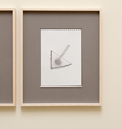 Richard Tuttle / 18 Drawings for Village IV Untitled, No. 11  2004  paper: 24 x 17 cm / pp: 39.7 x 32.7  cm pencil on paper