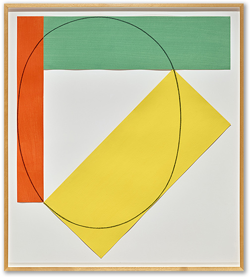 Robert Mangold / Robert Mangold Three Color Frame Painting  1985 92 x 81.3 cm acrylic and pencil on paper
