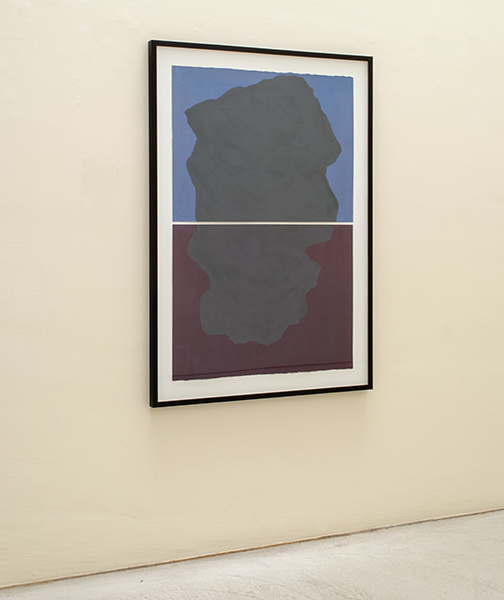 Sol LeWitt / Sol LeWitt Diptych with Irregular Forms on Two Different Colors  1997 114.3 x 76.2 cm gouache on paper