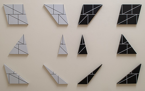 Will Insley / Installation view with different Wall Fragments  (see next pictures)