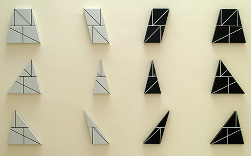Will Insley / Installation view with different Wall Fragments  (see next pictures)